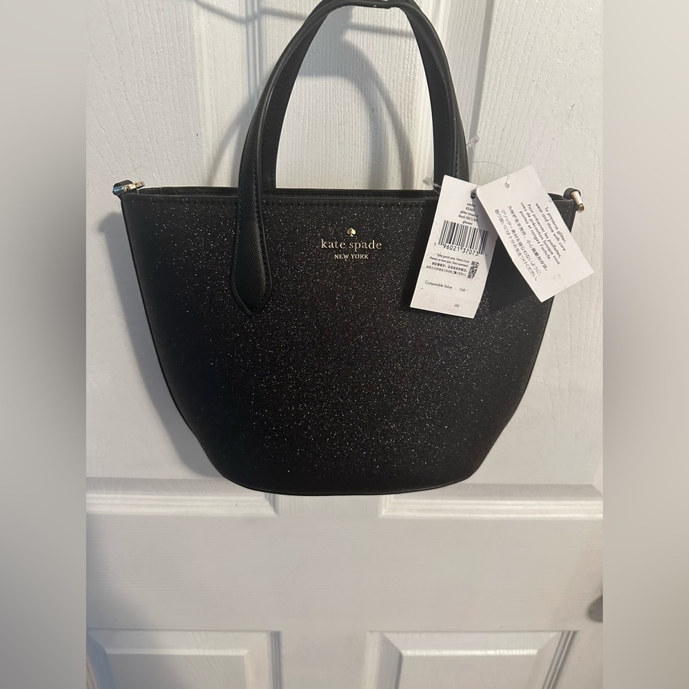 Kate Spade Black Sparkle Tote